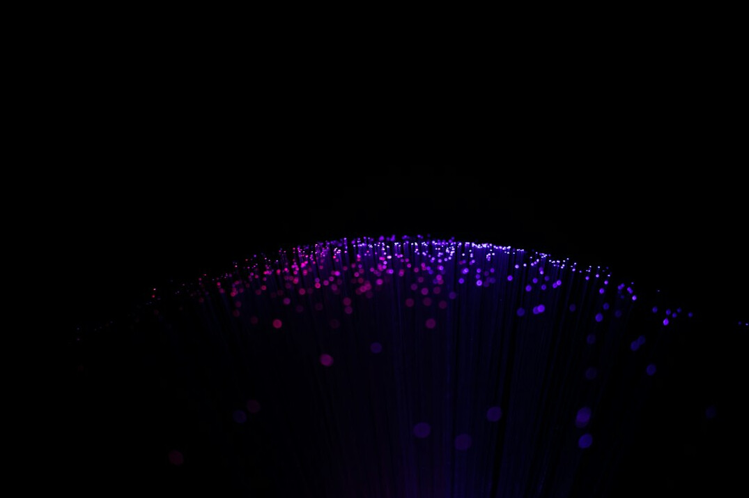 Glowing network connections across the globe